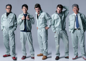 愛知県名古屋市千種区にて建築土木・不動産業の永賢組様の現場監督ポートレイト写真撮影